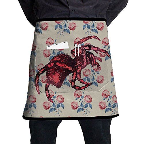 Tarantula Spider Easy Care Adjustable Chef Apron For Men Women With Pocket And Extra Long Ties