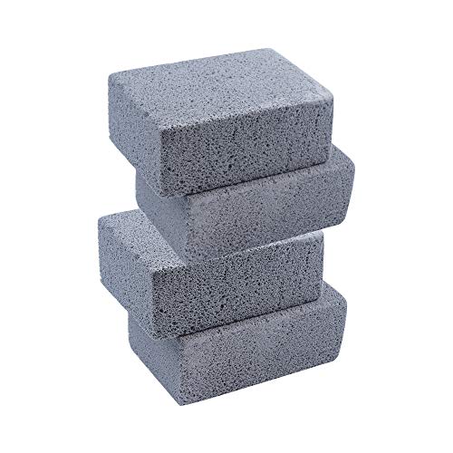 Ecological Grill Cleaning Brick 4 Pack Pumice Stone Cleaning Clean Brick for Cleaning BBQ GrillsRacksFlat Top CookersGrills Pans