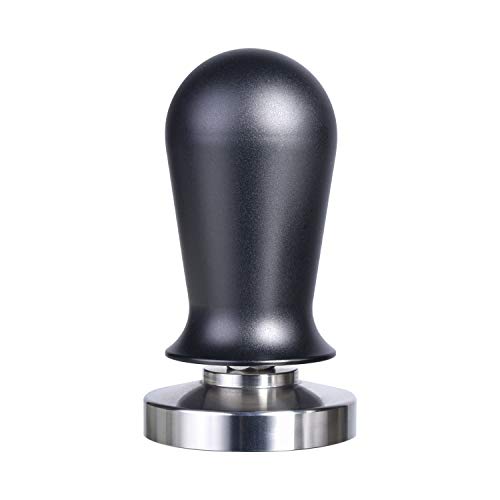 53mm Calibrated Espresso Tamper MATOW Calibrated Coffee Tamper with Spring Loaded Anodized Aluminum Handle Stainless Steel Flat Base Professional Barista Espresso Hand Aluminum Handle 53mm Tamper