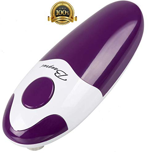 Kitchen Restaurant Mama Manual Automatic Safety Electric Can Opener& Bangrui Professional Electric Can OpenerOne-touch switch Smooth can edgeBeing friendly to left-hander and arthritics Purple