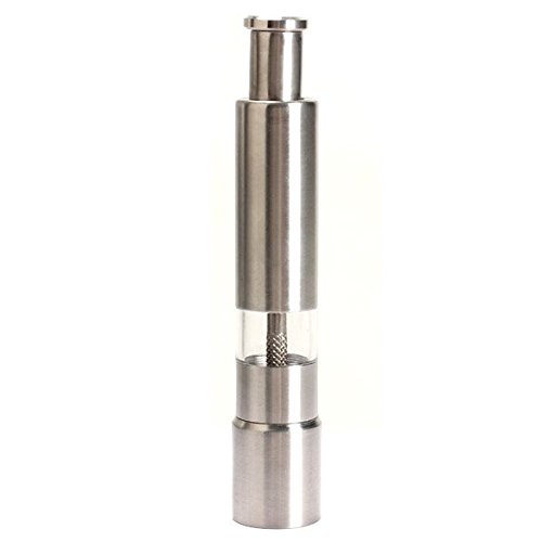 Vktech Stainless Steel Portable Manual Pepper Grinder Pepper Muller Mill Mull