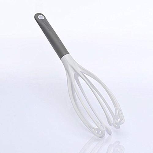 IRVING Milk Egg Beater Balloon Plastic Whisk for Blending Whisking Beating and Stirring color  Gray