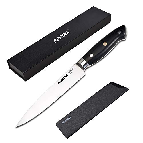 Utility Knife - KONOLL Pro Kitchen Knife 5 Inch Utility knife High Carbon German Stainless Steel Sharp Chef Knife