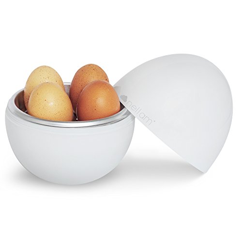 Nellam Microwave Egg Cooker - 4 Eggs Cooker and Egg Boiler - Hardboiled Egg Cooker and Easy Egg Poacher - Nellam Kitchen Products