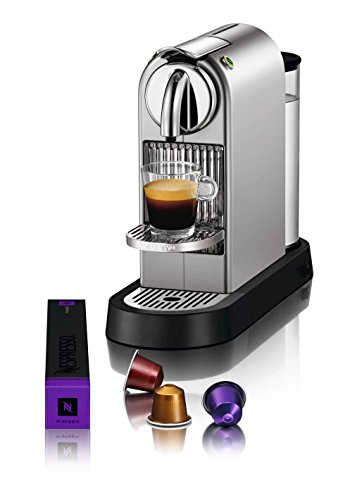 Nespresso Citiz C111 Espresso Maker with Aeroccino Plus Milk Frother Chrome