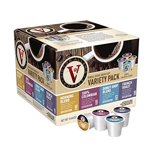 Victor Allen Coffee Variety Pack Cup Single Serve K-cup 42 Count Compatible with 20 Keurig Brewers by Victor Allen