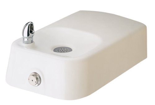 Haws 1311 Enameled-Iron Barrier-Free Wall Mounted Drinking Fountain White