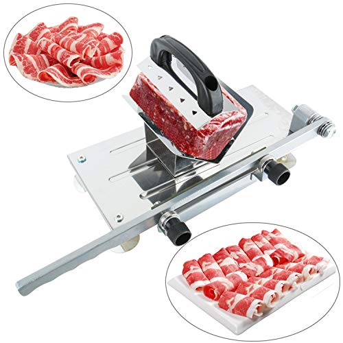YaeGarden Frozen Meat Slicer Stainless Meat Cutter Meat Food Slicer Slicing Machine Food Vegetable Cutter Meat Cleavers Home Kitchen
