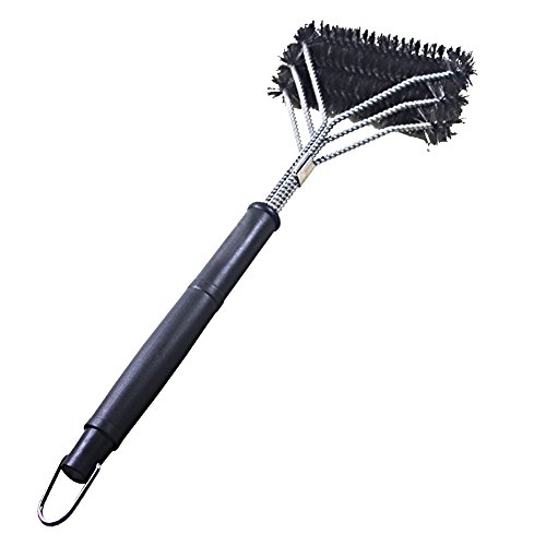 Yimai 18 3 in 1 Stainless Steel BBQ Grill Cleaning Brush，Safe to Use，Sturdy and Effective，100 Rust Resistant Stainless Steel，Best Gift for All Barbecue Lovers