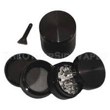 Generic Silver Four Piece New Style 2 1/4" Herb, Spice Or Tobacco Pollen Grinder (as Shown)