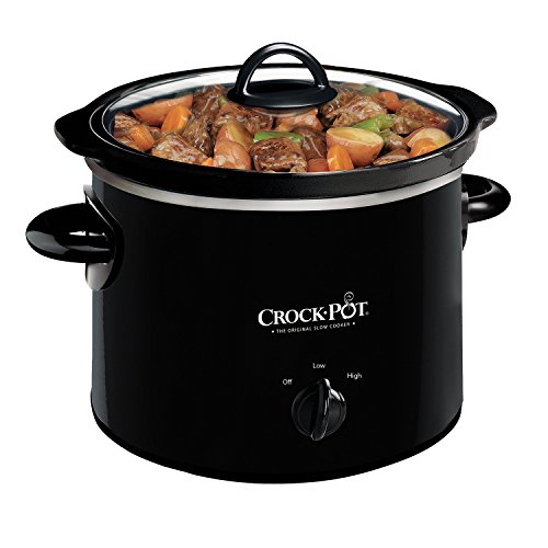 Crock-Pot 2-QT Round Manual Slow Cooker Black SCR200-B