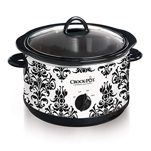 Crock-Pot 45-Quart Manual Slow Cooker Damask Pattern Renewed