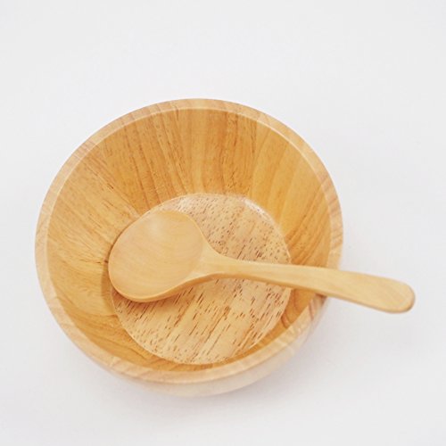 Wooden Soup Bowl and Spoon