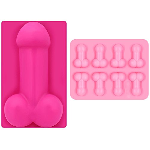 Guerbrilla Bachelorette Party Silicone Candy Mold Mini Chocolate MoldJelly Tray Cookies Pan2 mix