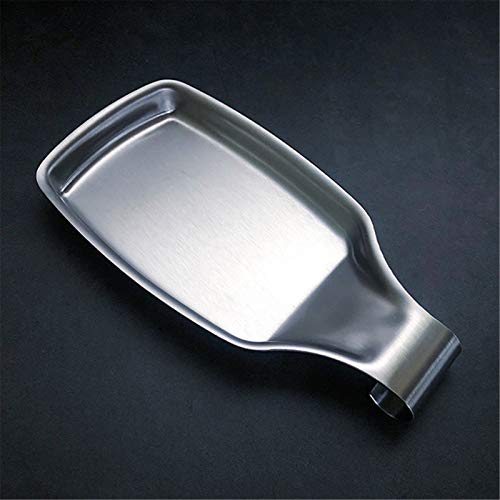 Spoon Rest for stove topGomilo stainless steel spoon restmud pie kitchen8 X 4 Inchspatula holderspoon rest for kitchen counterutensil rest