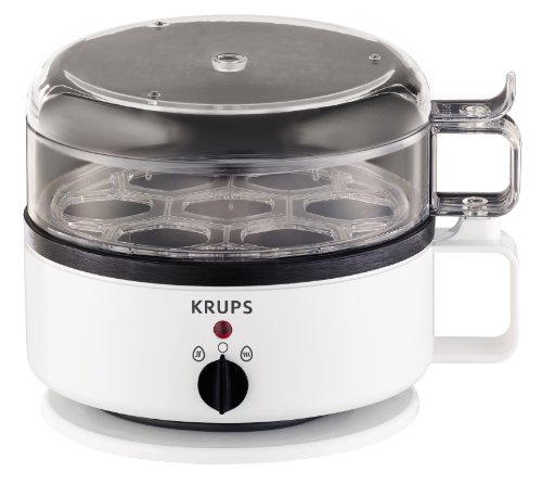 KRUPS F23070 Egg Cooker with Water Level Indicator 7Eggs capacity White