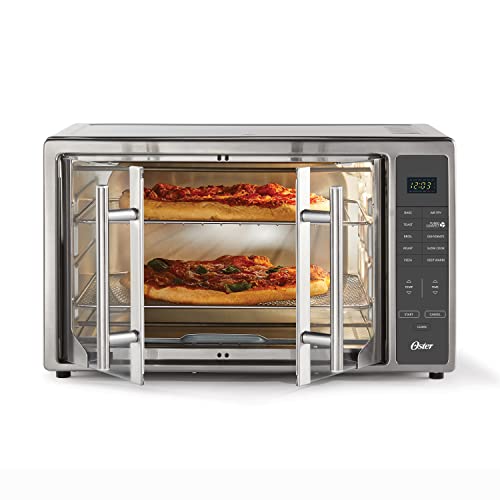 Oster Air Fryer Countertop Toaster Oven French Door and Digital ControlsStainless Steel Extra Large 42 L