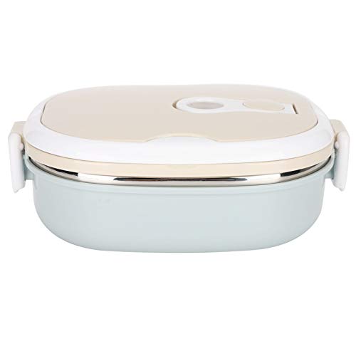 Lunch Box 900ml 1 Layer Thermal Insulated Hot Food Lunch Containers Portable Stackable 304 Stainless Steel Adult Kids Bento Lunch Box Cold and Hot Food Storage for School Office Outdoor Travel