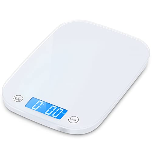 Nicewell Food Scale 22lb10kg Digital Kitchen Scale for Baking Cooking Weighs in Grams and Ounce with 01oz1g Resolution Sleek and WaterResistant Panel