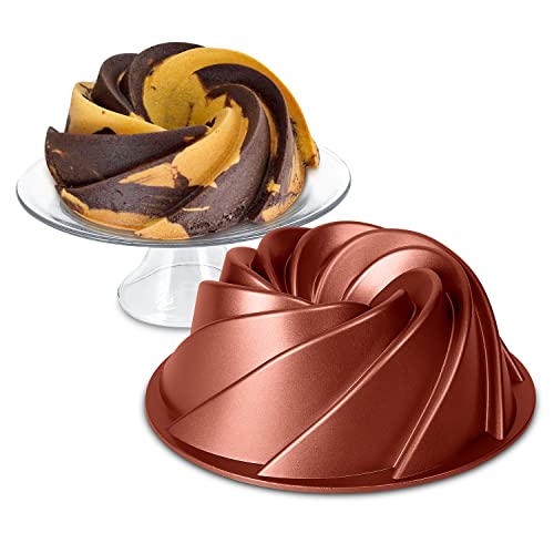NIEZLER Hurricane Bundt Cake Pan  8Cup NonStick Heavy Cast Aluminum Bundt Pan with 4Layer Coating  Multipurpose Mold for Bundt Cake Pound Cake Muffin or Jello  Oven Safe