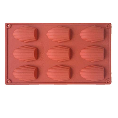 JALLRATO Shell Shaped Chocolate Molds Silicone Candy Mold Cake Baking Mold Silicone Mold(Color Random)