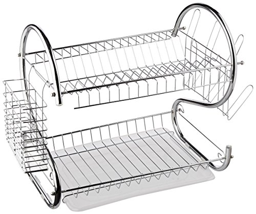 Better Chef DR16 16Inch Chrome Plated SShaped RustResistant 2Tier Dishrack