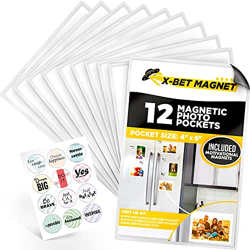 Magnetic Picture Frames for Refrigerator 4x6 inch  Magnetic Photo Frames for Fridge  Picture Frames for Photo Magnets  Picture Magnets for Refrigerator