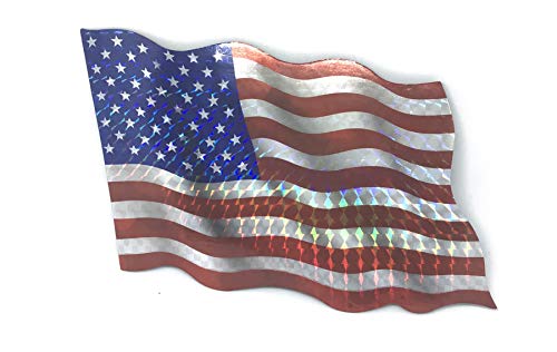 Decorative Multicolor Holographic Screen Door Refrigerator Magnet 55 (2pcslot) (American Flag)