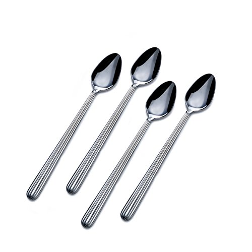 Mikasa Italian Countryside Stainless Steel Iced Beverage Spoon Set of 4