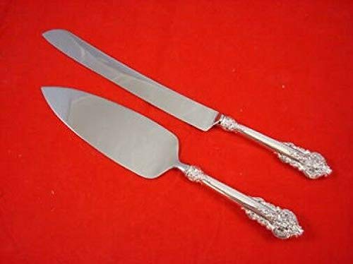 Your Choice Sterling Silver Wedding Cake Knife Server Set 2pc Gift